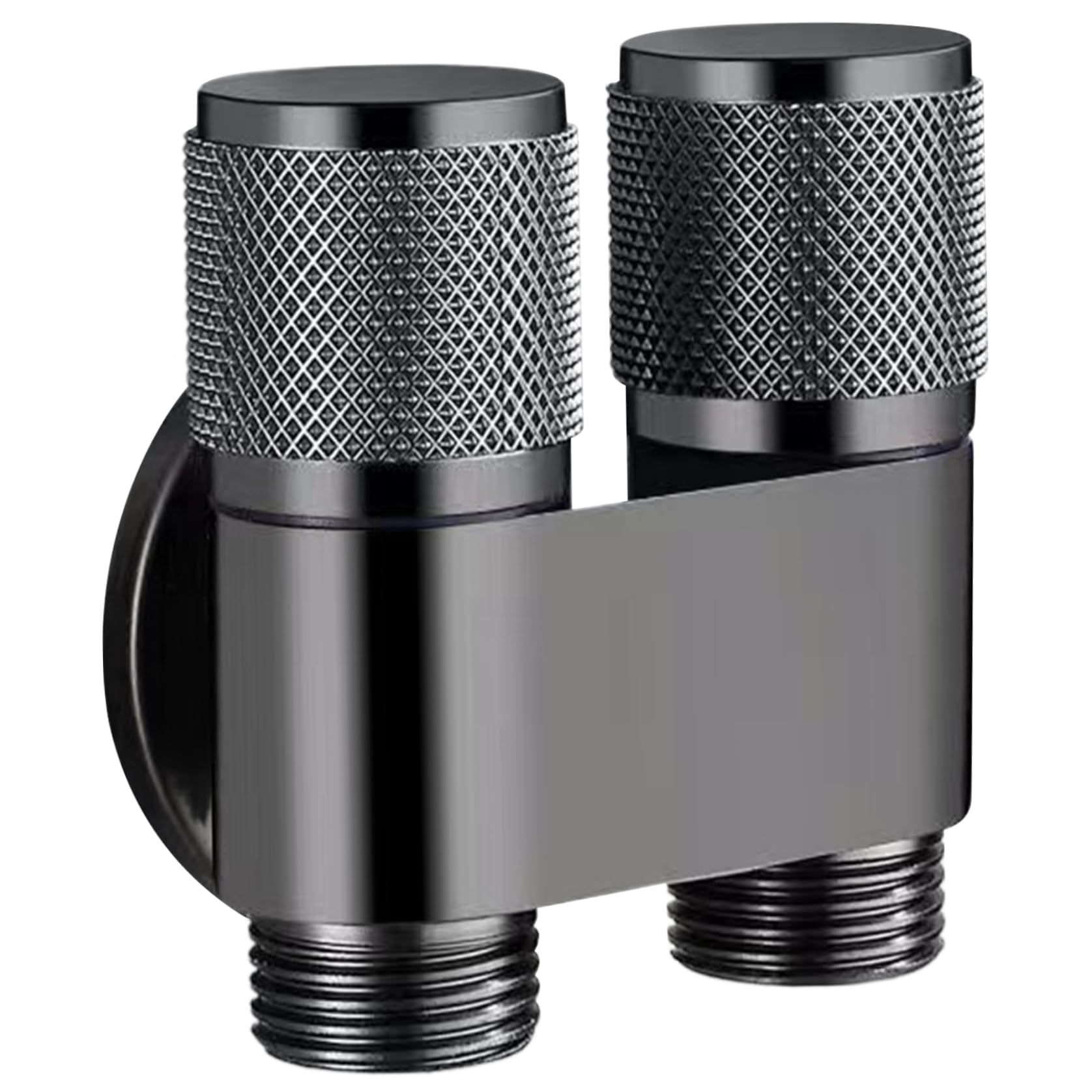 Válvula de control dual para grifo de inodoro con doble salida g1/2 de aleación duradera