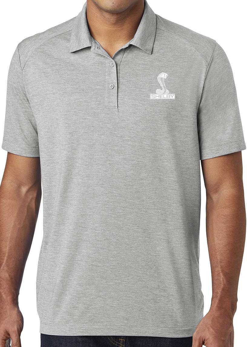 Mens Ford Mustang Shelby Cobra Logo Polo Shirt