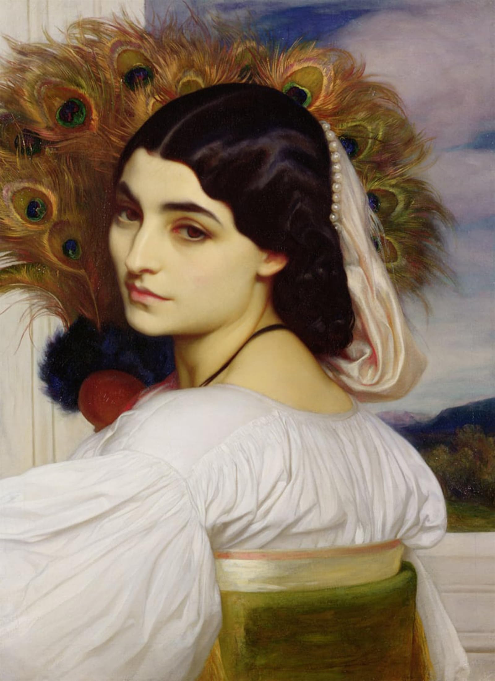 ARTXLXXBN Famous Painting Canvas Artwork Graffiti Print PAvosnia by Frederic Leighton Portrait Canvas Image for Home Decor 60x90cm
