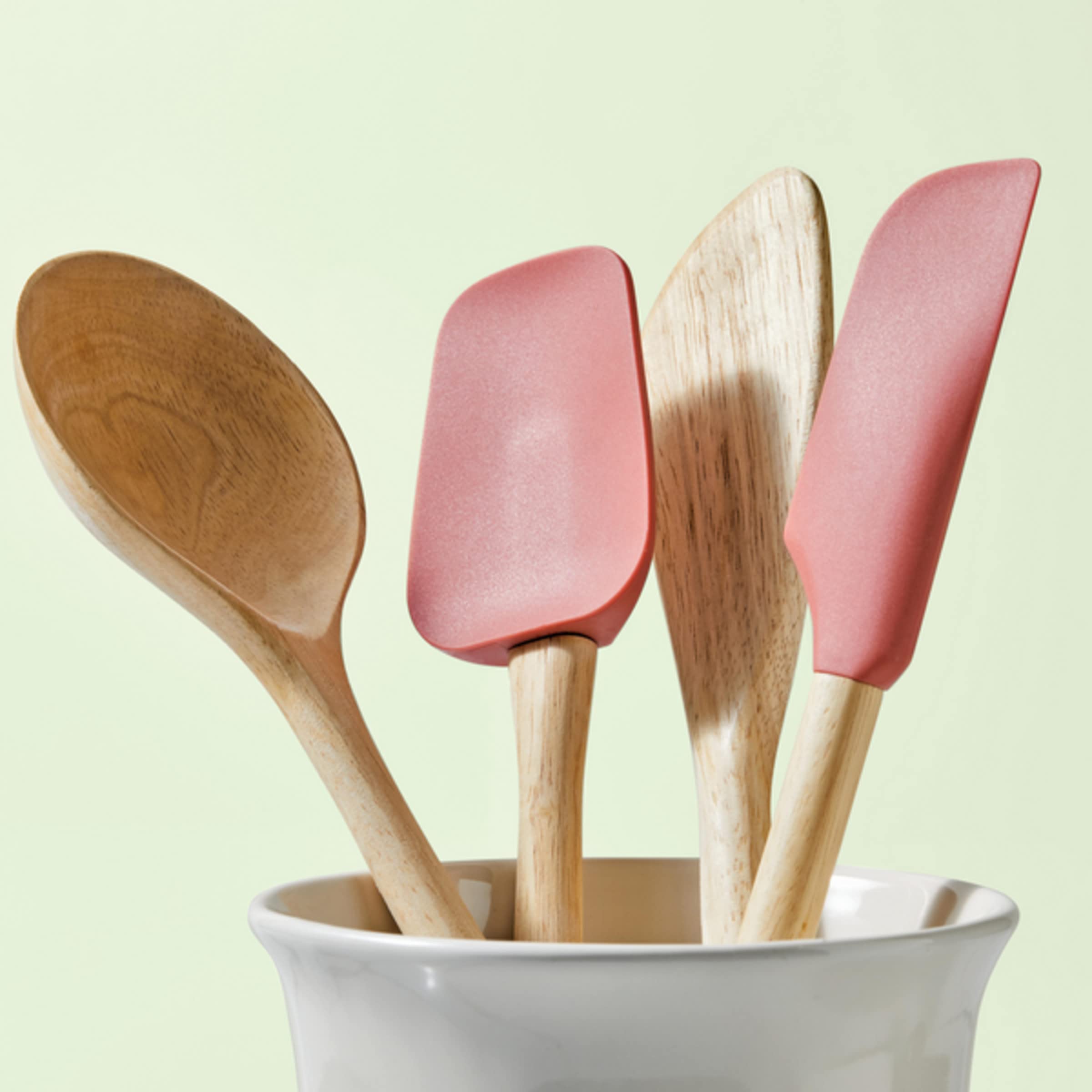 Ayesha Curry Kitchenware 48454 Werkzeuge und Gadgets Koch-/Küchenhelfer-Set – inklusive massivem, Saute-Paddel, Löffel, Glasspatel, Holz, Redwood
