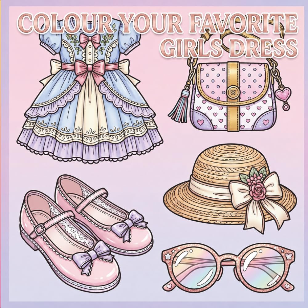 Colour your favorite girls dress