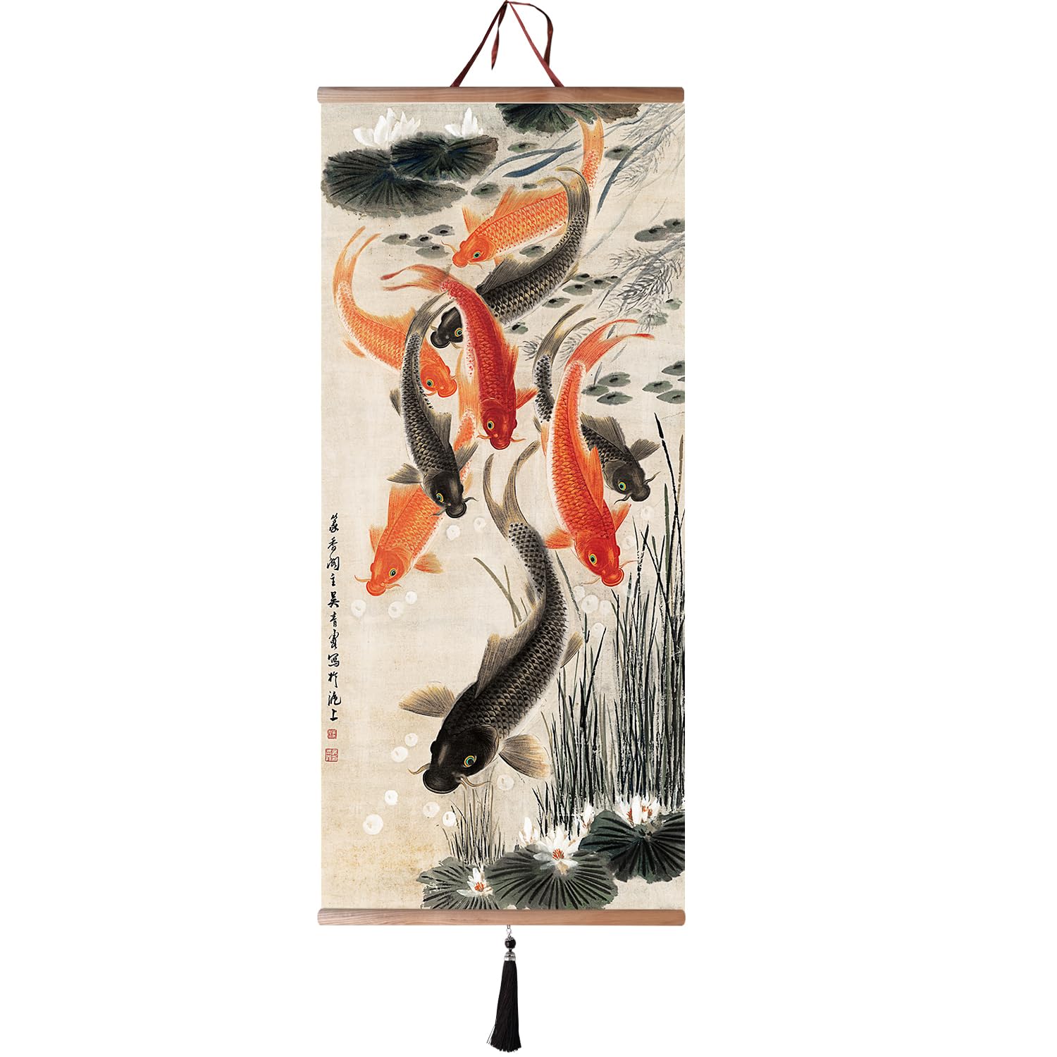 EAPEY Prints Japanese Wall Art Chinese Scroll Hanging Decor Home