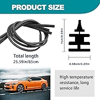 Vista 2 de 4 piezas de limpiaparabrisas para coche de 26 pulgadas, tiras de limpiaparabrisas de silicona sin marco, inserto sin esqueleto, tiras de silicona