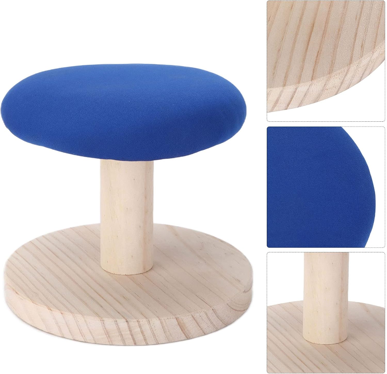 Ironing Board with Elastic Edge Rounded Stable Durable Ironing Table, Small Tabletop Ironing Board for Sewing Craft Rooms and Compact Spaces (Round Ironing Stool)
