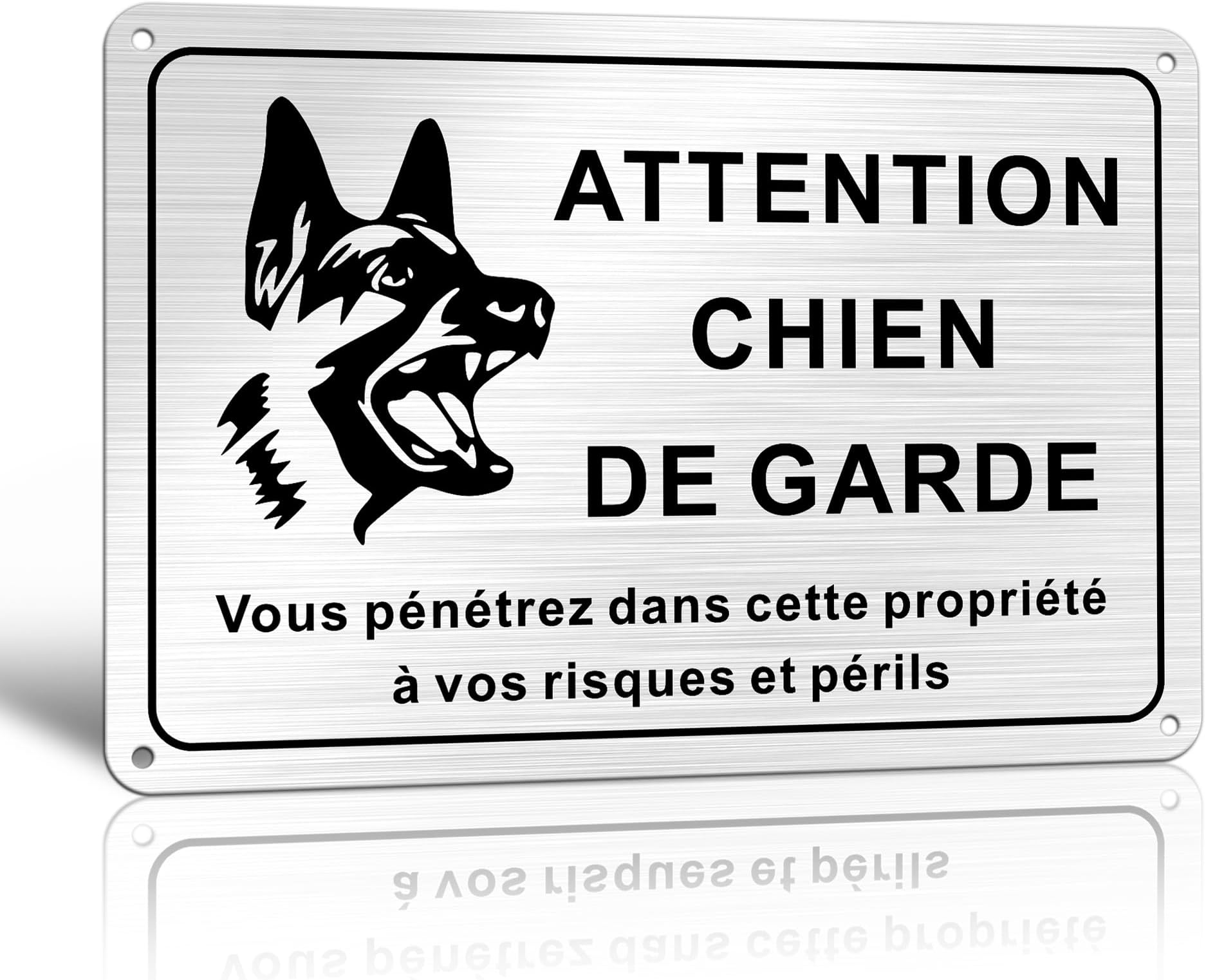 Plaque Attention au chien, Bichon Maltais panneau de portail en aluminium main image 1