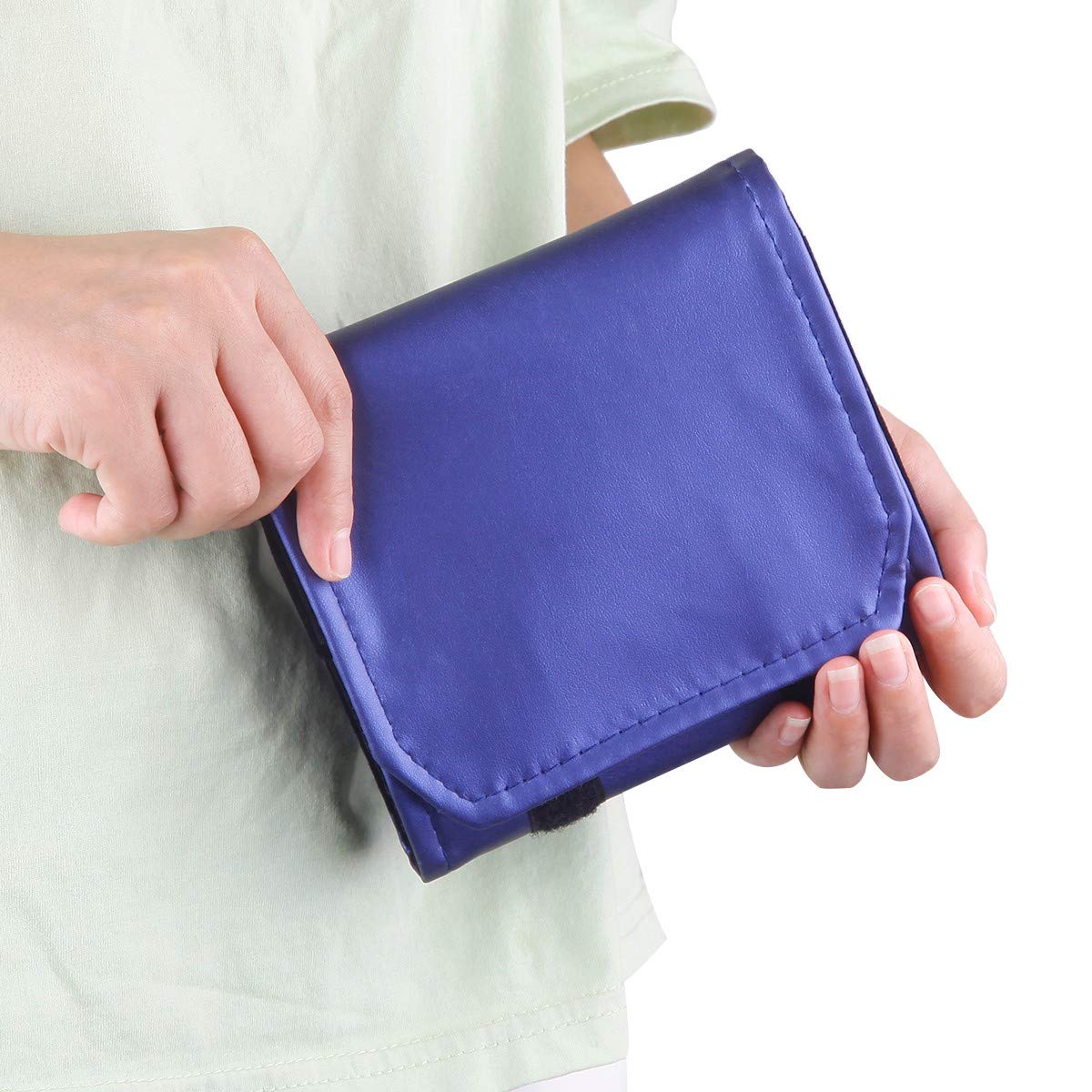 KYEYGWO Pochette Rouleau à Bijoux pour Voyage, Organisateur de Bijoux en PU Cuir pour Rangement de Bracelet Collier Bague