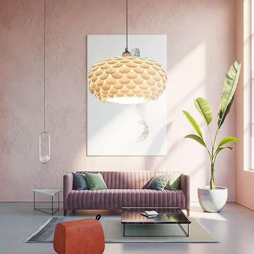 Miniatura 6 de Wanghui Lámpara colgante de rompecabezas, lámpara de araña moderna, lámpara de techo, colgante decorativo para el hogar, cafetería, hotel,