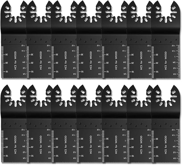 15PCS Universal Oscillating Quick Release Saw Blades Set Multitool Tool Blade for Bosch Craftsman DeWalt Dremel FEIN Ridgid TCH Makita Milwaukee
