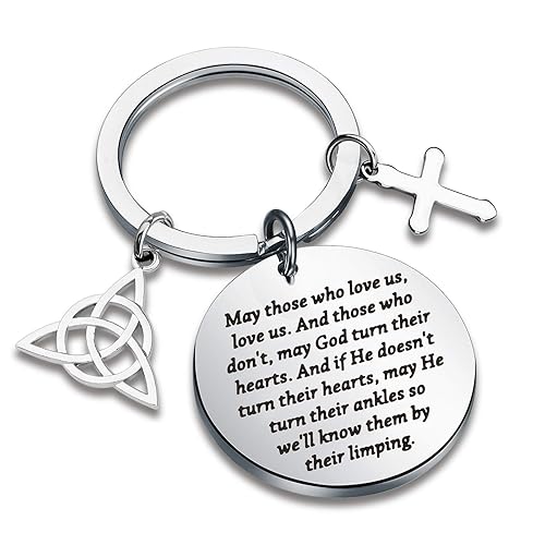 CYTING Irish Blessing Keychain May Those Who Love Us Love