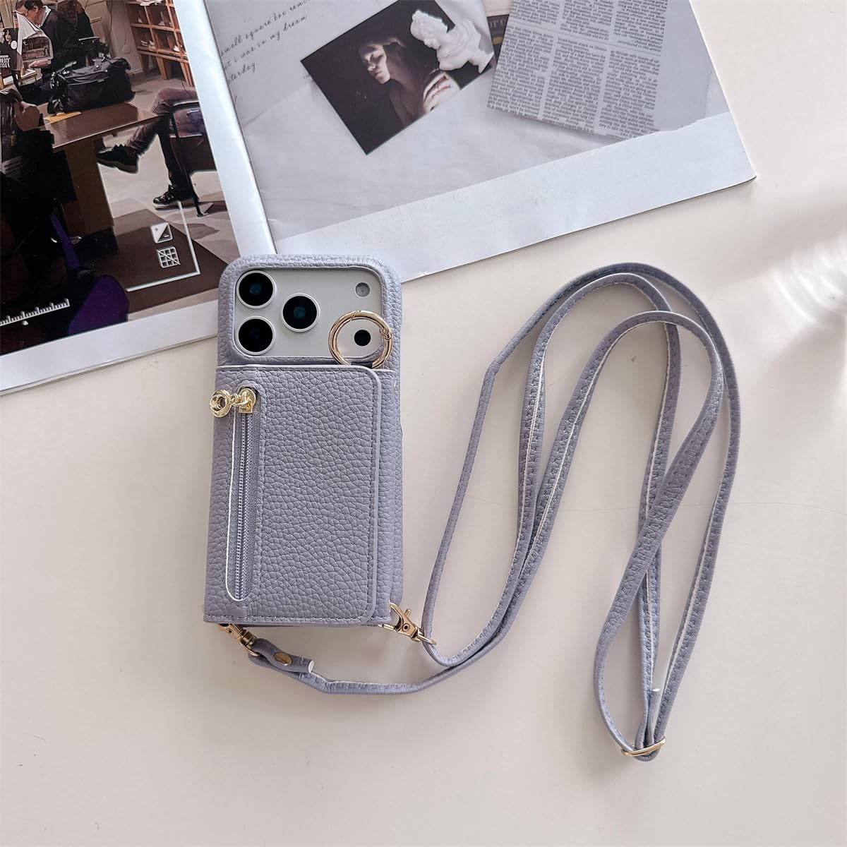 Protection iPhone 13 Pro violette tout-en-un pour libérer vos poches - 8
