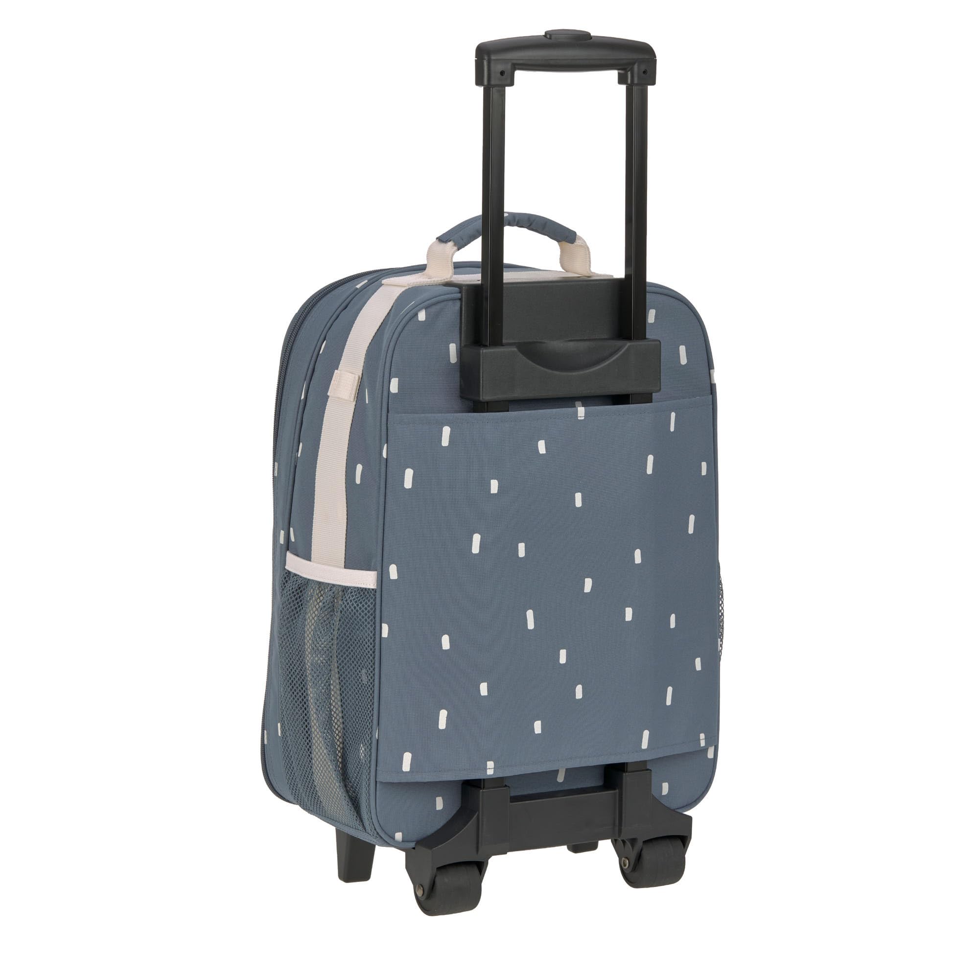 Lässig Valise pour Enfants Trolley Valise de Voyage avec Barre télescopique et roulettes Bagage à Main/Trolley Happy Prints Midnight Blue