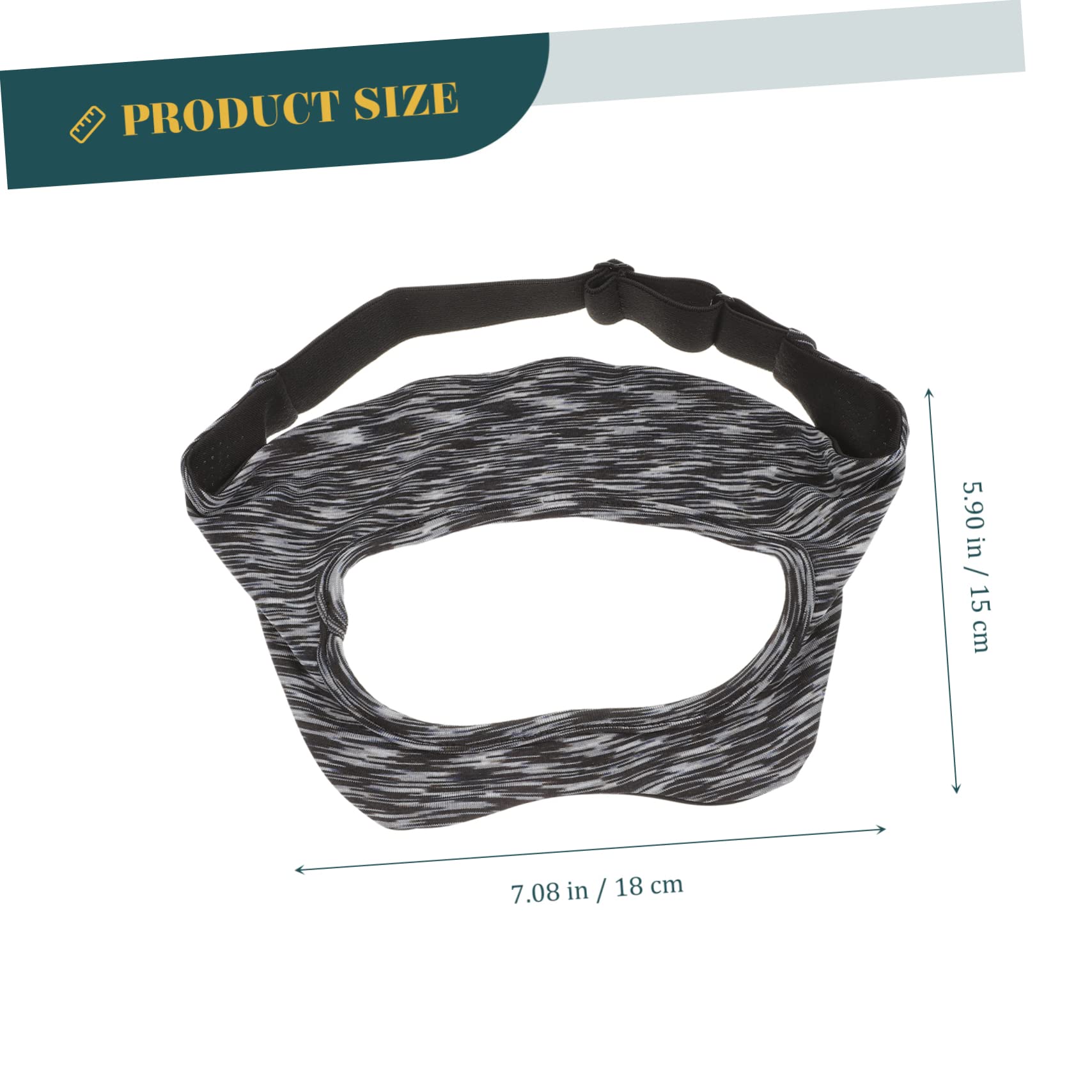 DOITOOL 4 Piezas de Cabeza VR Gafas VR Virtual Reality Headset VR Gafas - Facial VR Relleno en el Ojo Caso de Auriculares Venda 3D Muñequera Poliéster