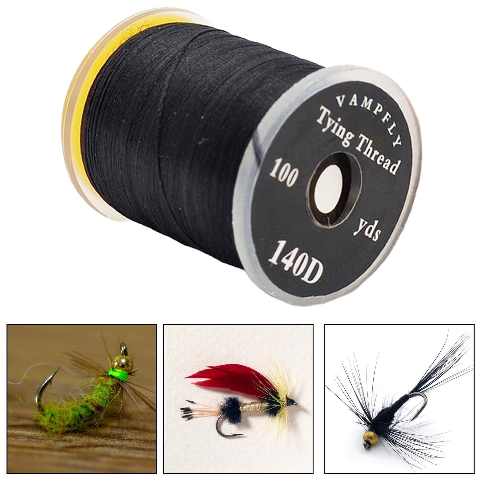 140D Fly Tying Thread - Blue Polyester Thread For Fishing Fly Making & DIY Lures