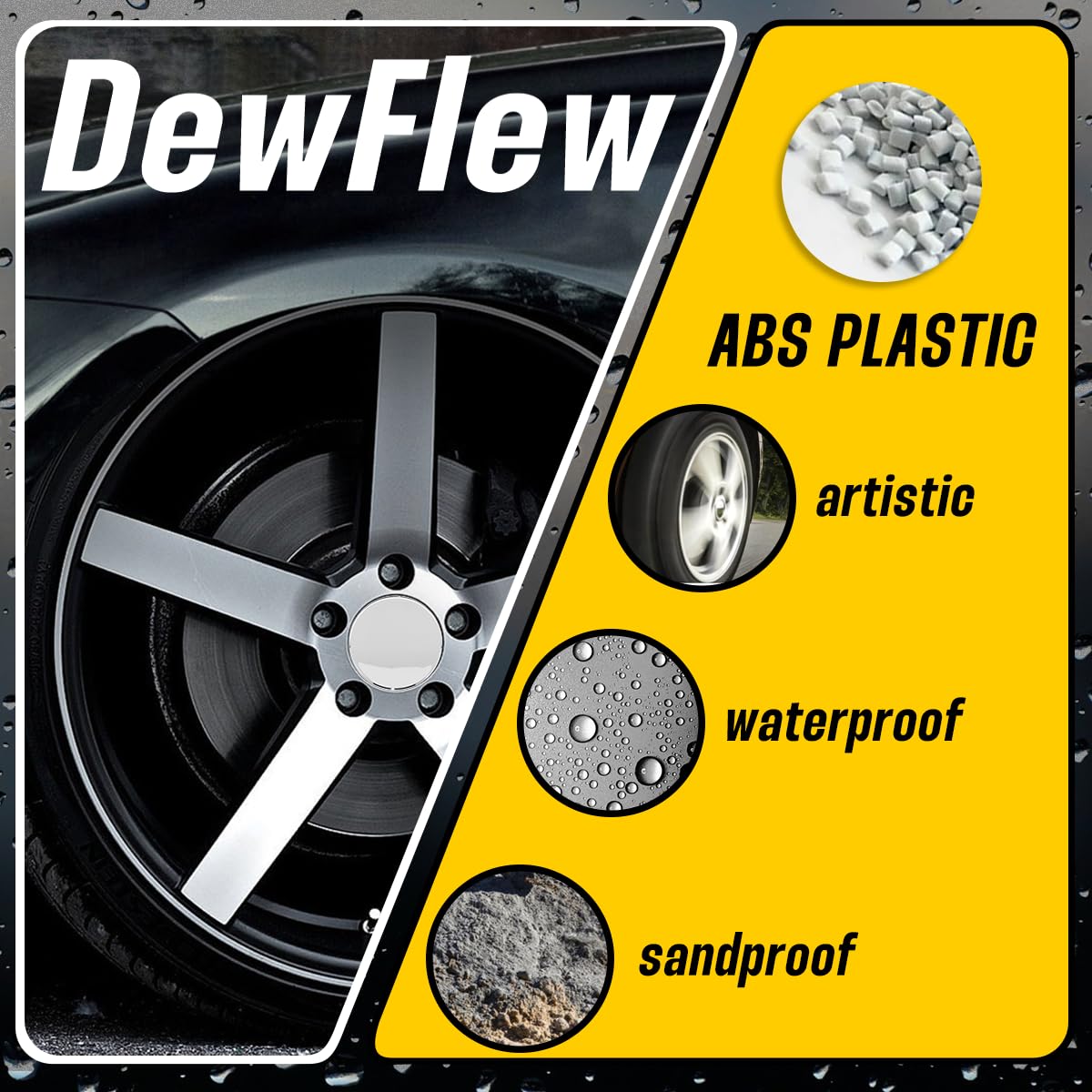 Amazon.co.jp: DewFlew ホイールセンターキャップ 4個 2013-2017 