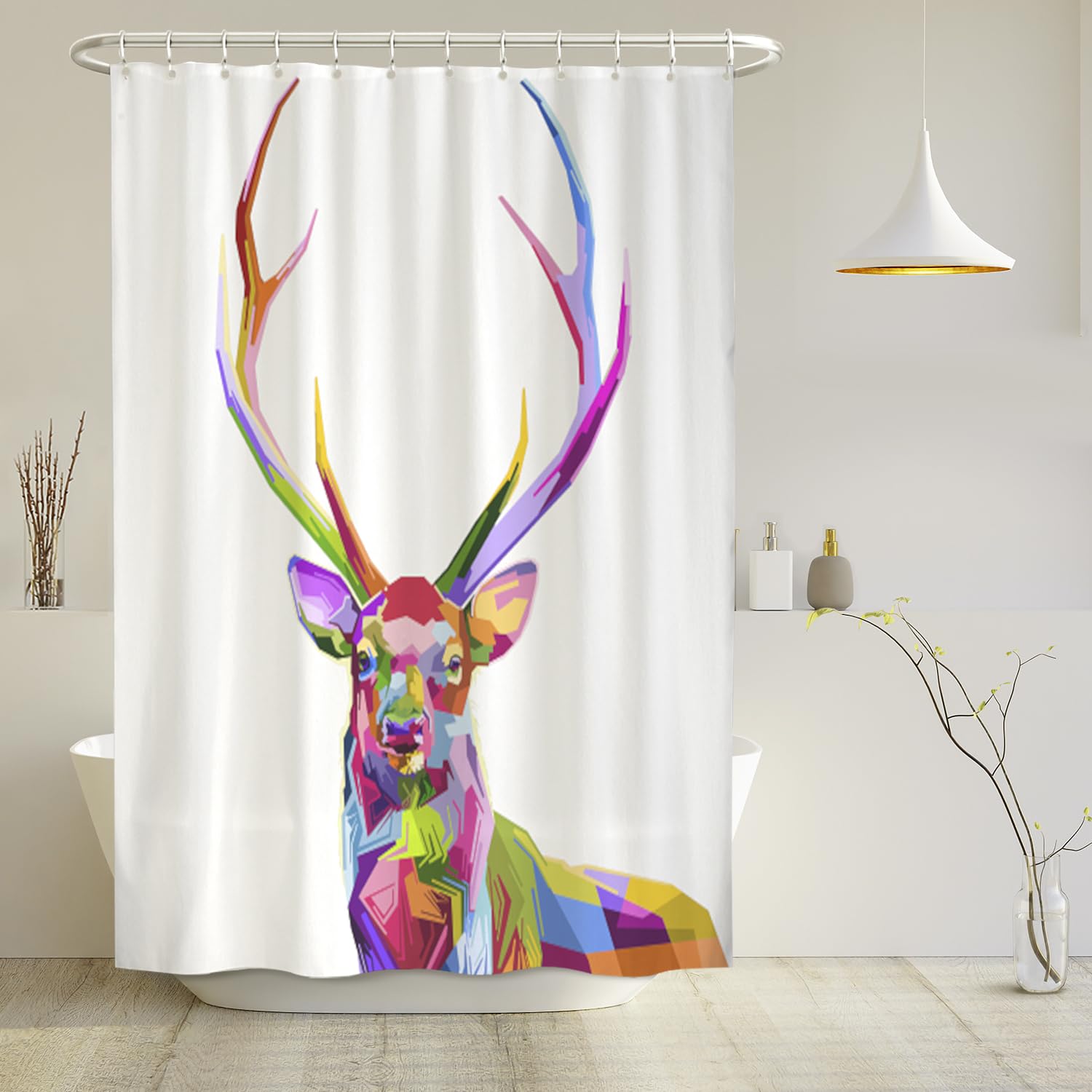 arteneur® - Cortina de Ducha 180x200 - Cortina de Baño Antimoho de Tela, Impermeable, Lavable y Opaco con Dobladillo Ponderado y Anillas (Tabla Periódica Española) — view 120