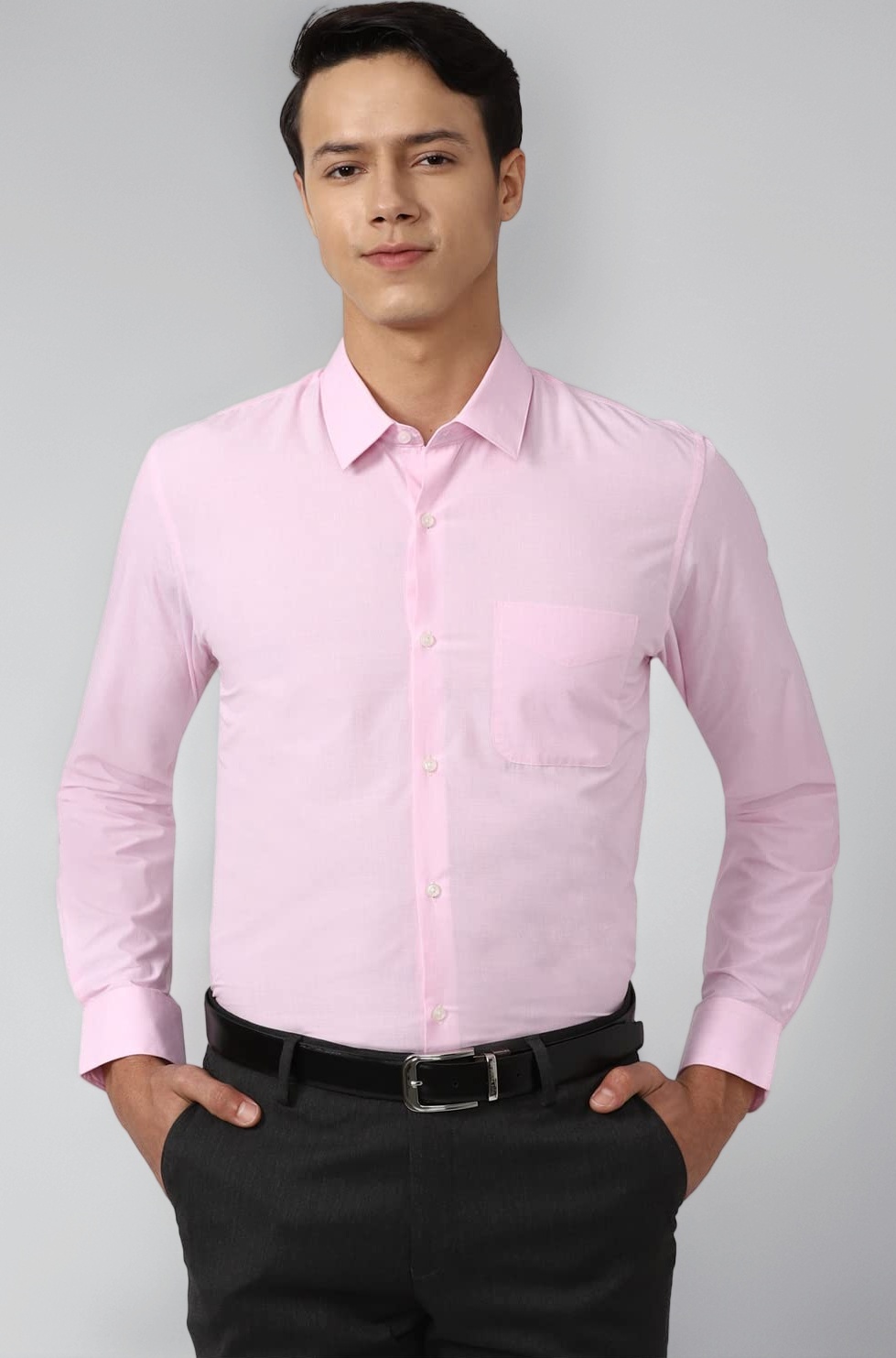 Men's Everyday Solid Slim Fit Full Sleeve Formal Shirt | Cotton-Rich