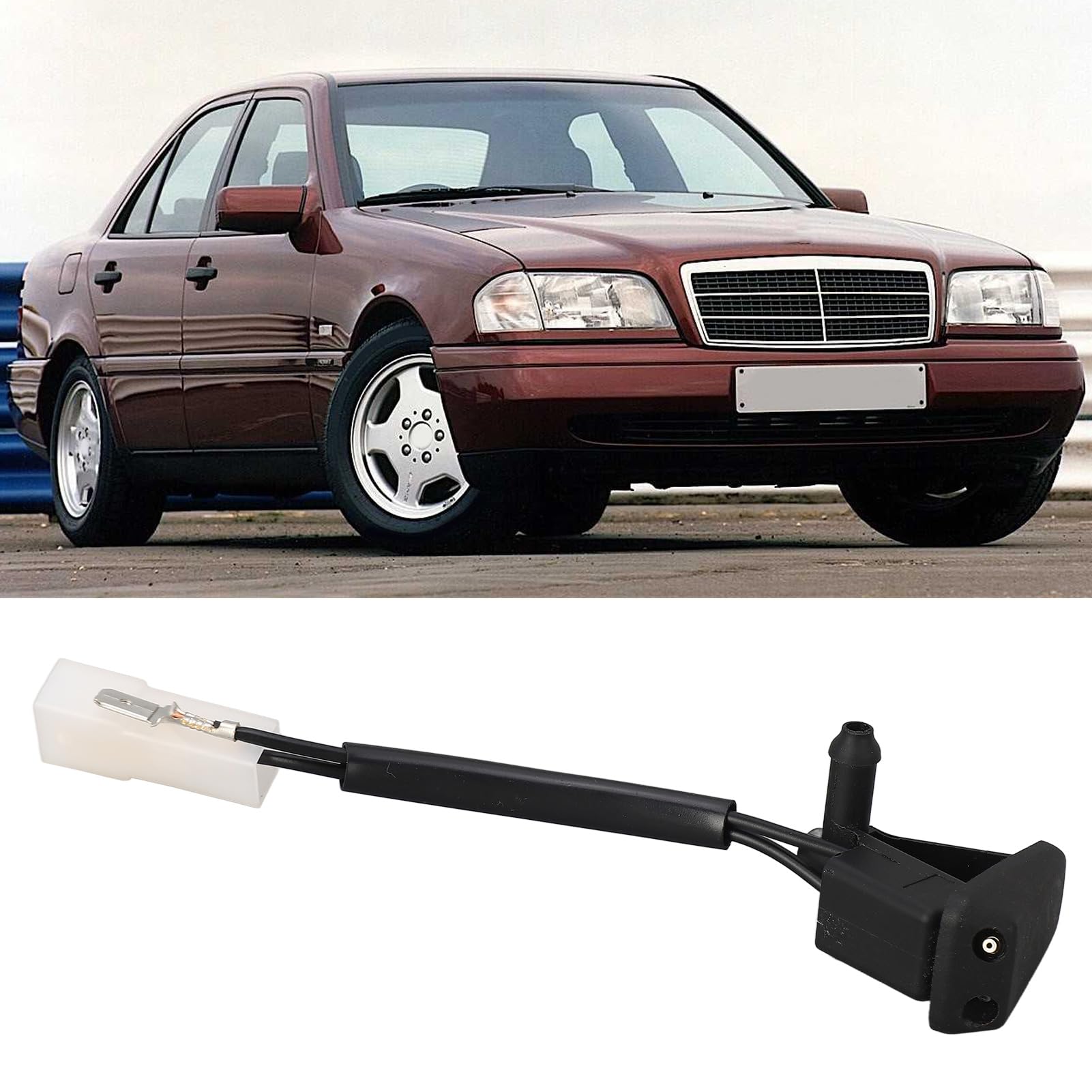 Acouto Scheibenwaschdüse fürC-Klasse W202 C280 C220, Ersatz-Sprühdüse, OEM 2028601047