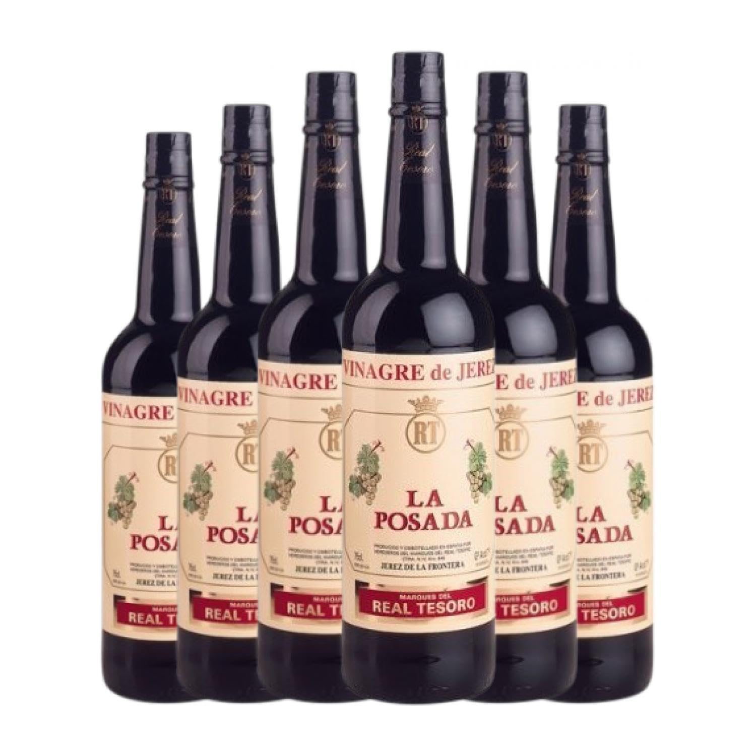 Vinagre Real Tesoro 75 cl (Caja de 6 Botellas de 75 cl)