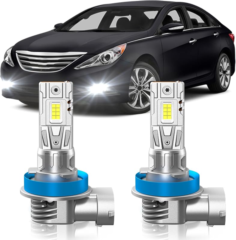 Lâmpadas de neblina ZSTOPCL 6000K para Hyundai Sonata 2011–2015 – Par