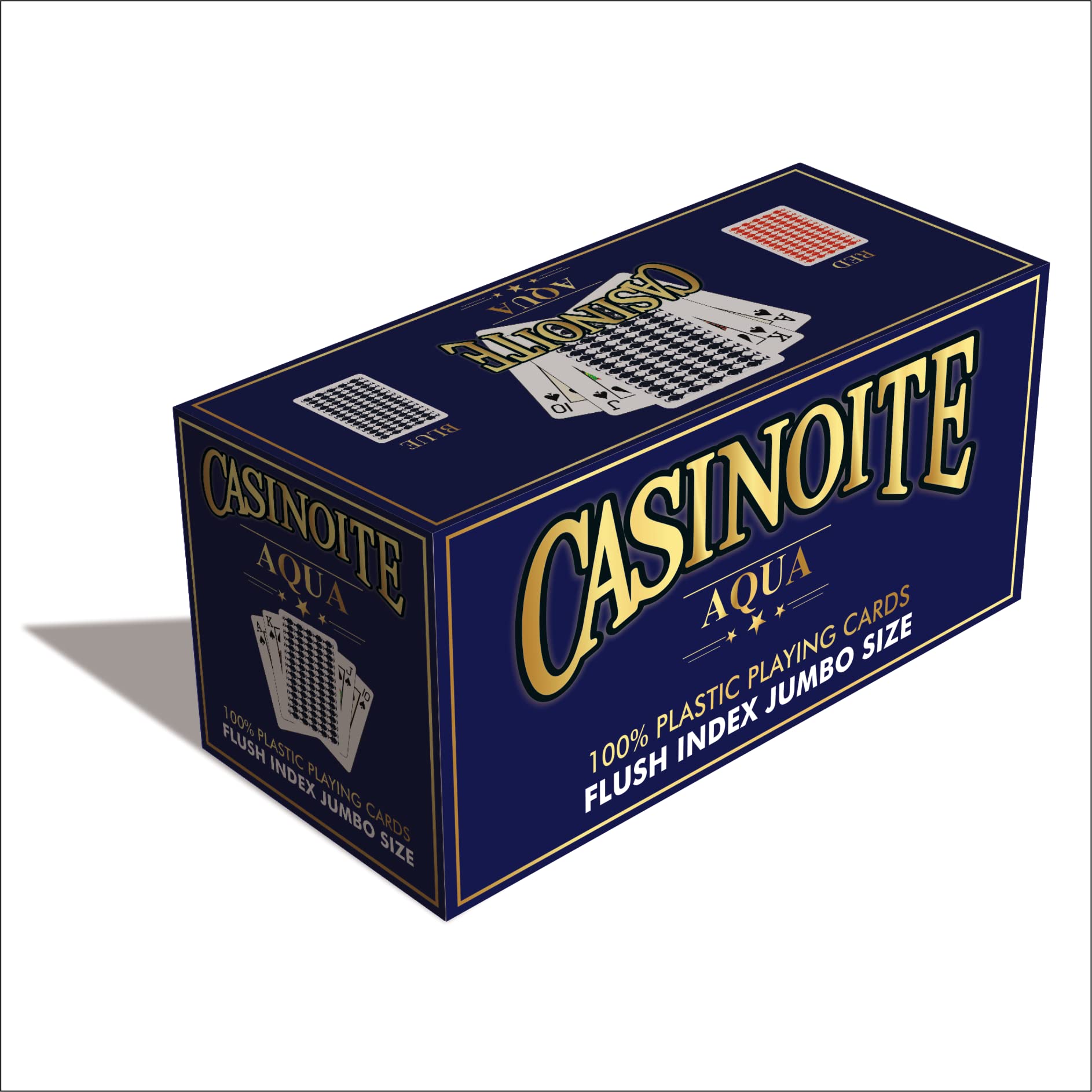 casinoite Aqua Primum Flush 100% Plastic Playing Cards (Blue 12PCS) (B09X733694) Amazon Price History, Amazon Price Tracker