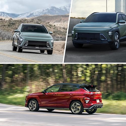 Miniatura 8 de Kit de aletas de barro para Hyundai Kona 2024, guardabarros delantero y trasero, juego de 4 piezas por TOPGRIL