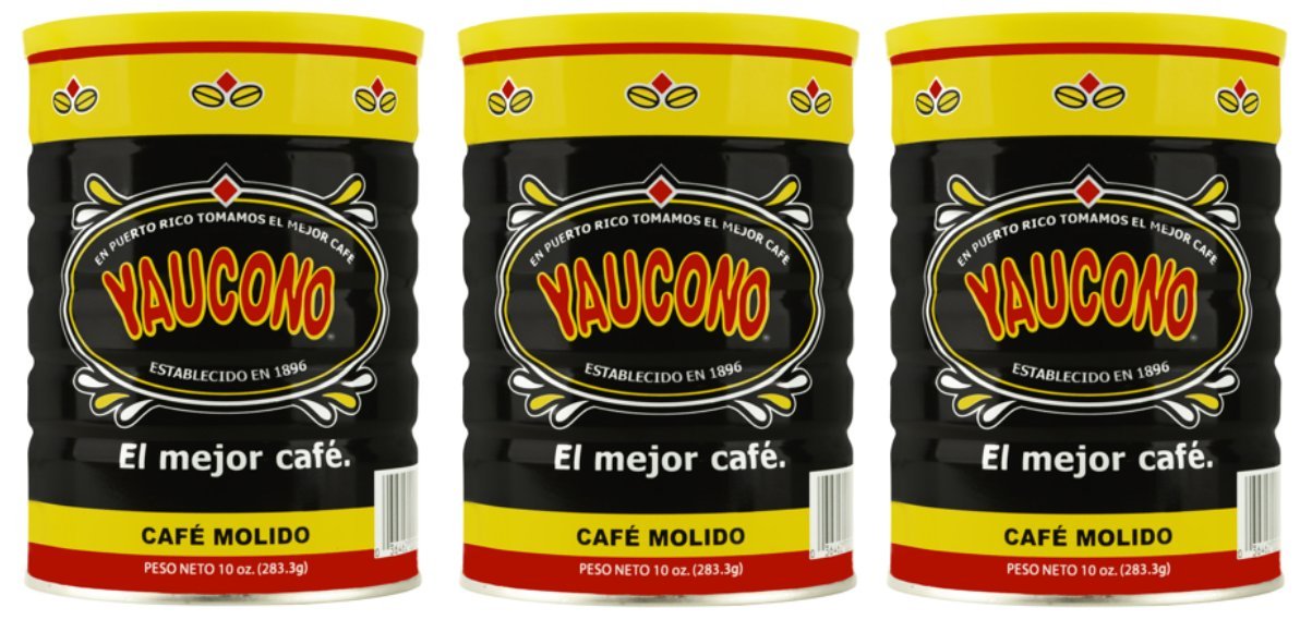 Yaucono Ground Coffee 10 Ounce Can (Pack of 12)