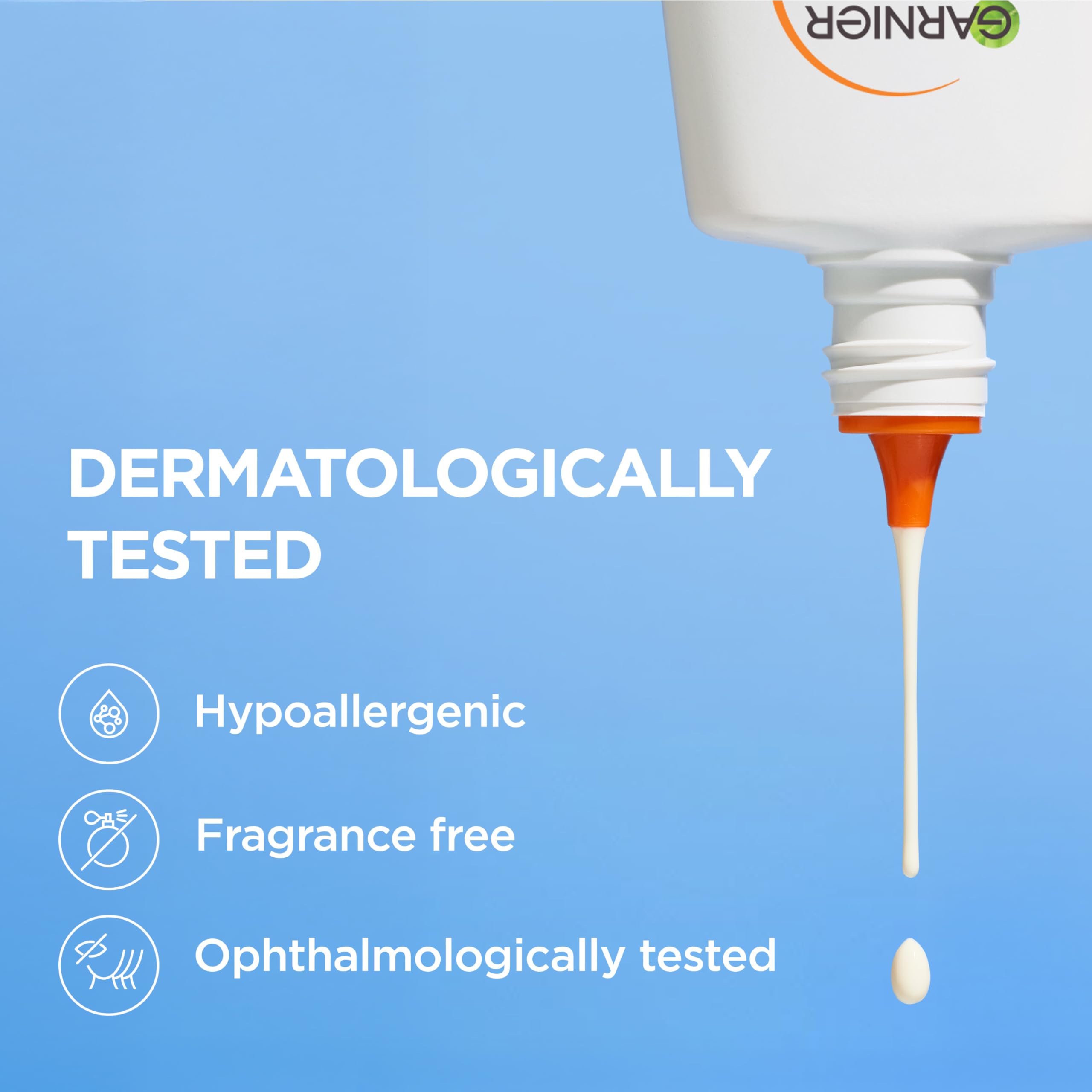 Garnier Płyn przeciwsłoneczny UV do skóry skłonnej do zanieczyszczeń, bardzo wysoka ochrona przed słońcem, LSF 50+, niewidoczne wykończenie, Ambre Solaire Super UV Niacinamide Daily Fluid, 1 x 40 ml