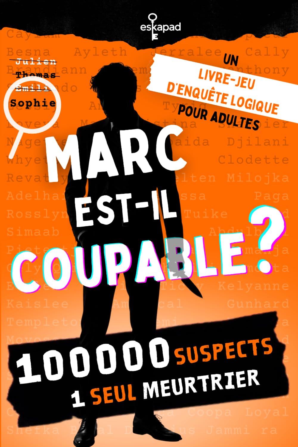 Marc est-il coupable ? Un Livre-Jeu d'Enquête Logique Pour Adultes: 100 000 Suspects, un seul meurtrier (esKapad Enquêtes - Qui est le coupable ?)