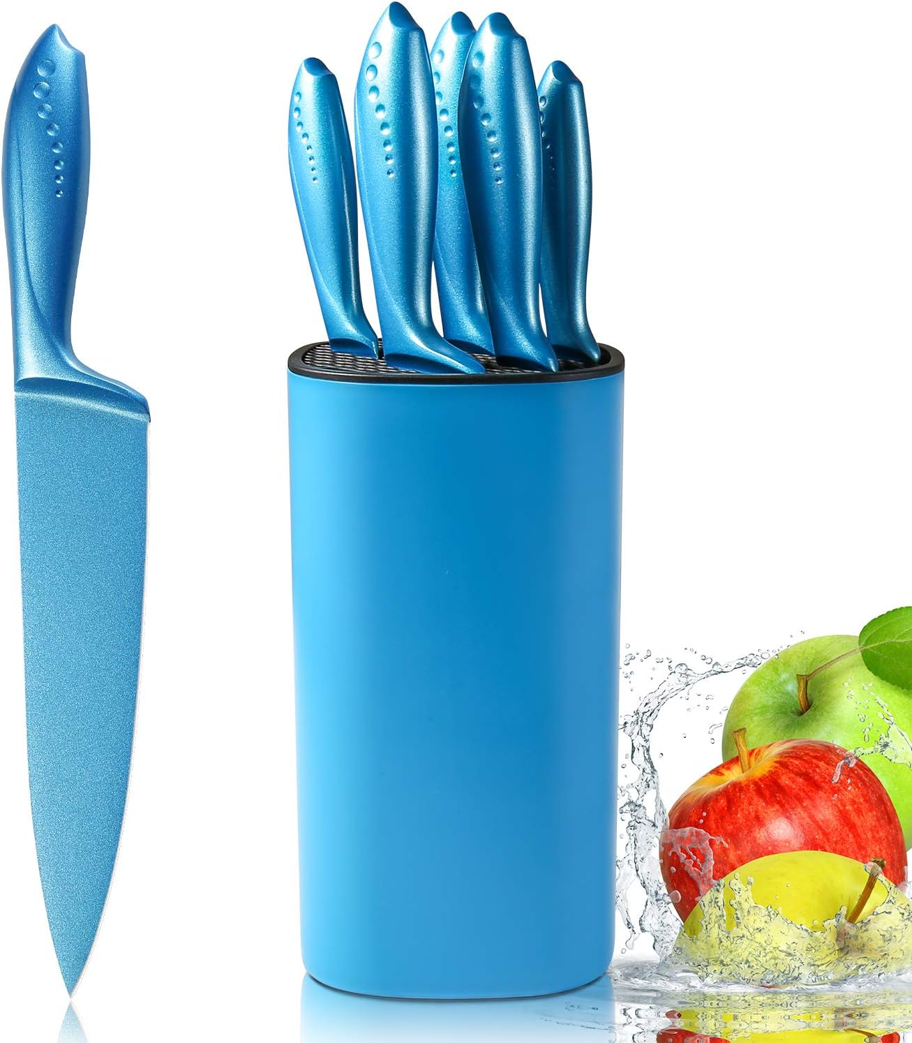 WELLSTAR WELLSTAR 6 Piece Stainless Steel Knife Block Set