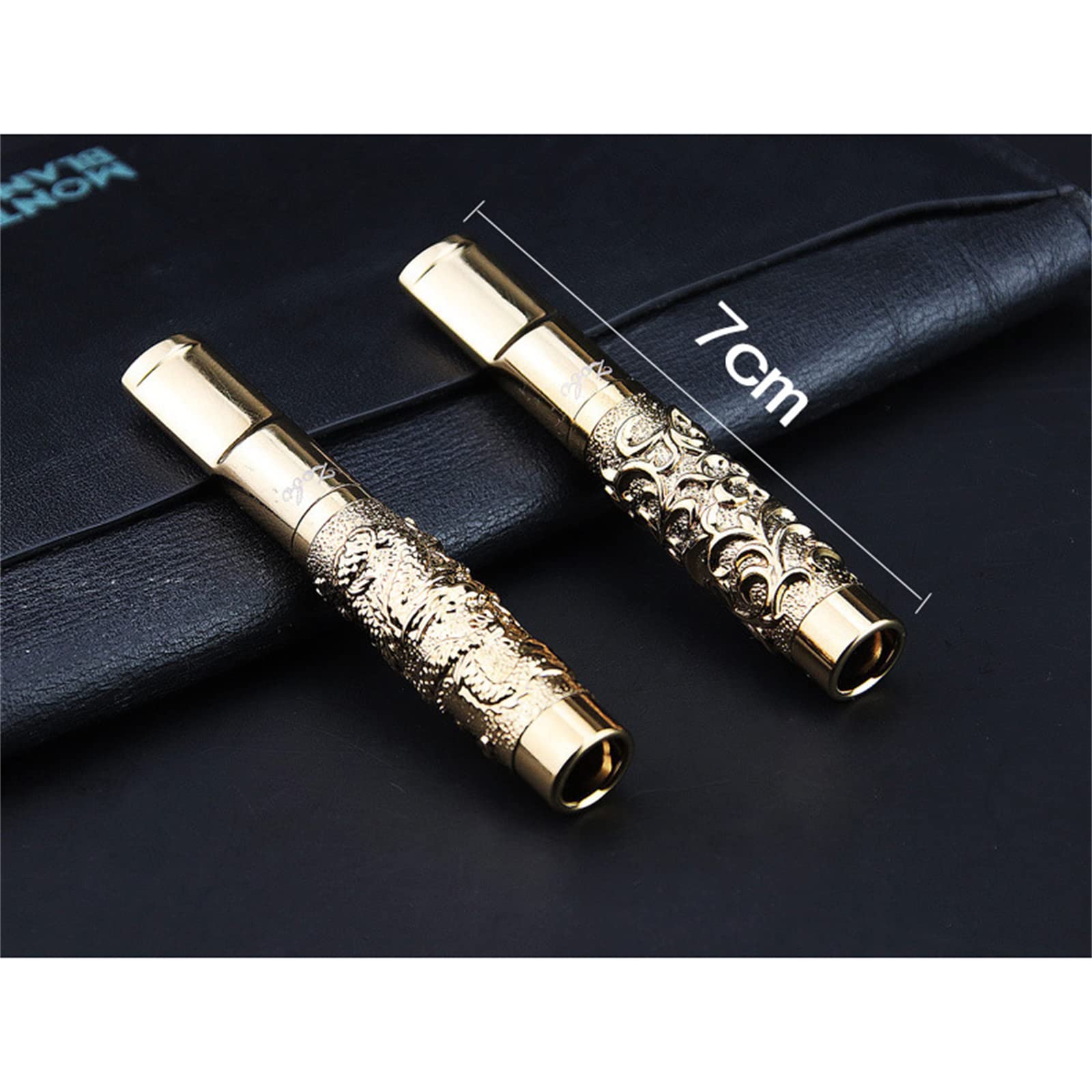 Bocchino Oro con Filtro da Uomo Bocchino con Incisione Per Sigarette Regular E Super Slim