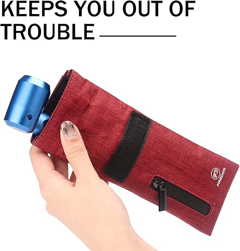 Vista 7 de FIREDOG Bolsas a prueba de olores, bolsa con forro de carbono a prueba de olores para perros, probada de 3 x 6 pulgadas, bolsillo de almacenamiento