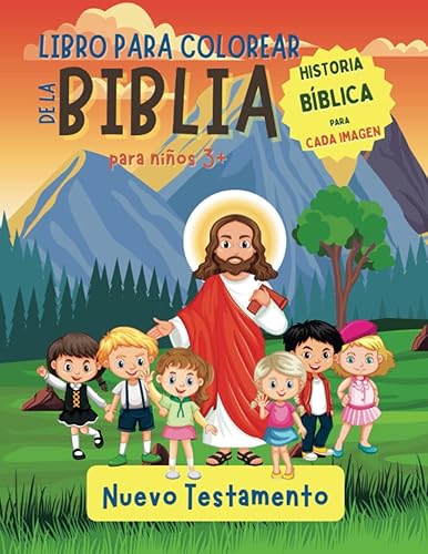 Libro para Colorear de la Biblia para Niños 3+ Nuevo Testamento Libro Cristiano para Colorear con la Parábola más Querida y Conocida del Evangelio