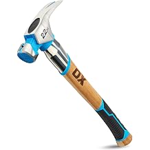 OX Pro Milled Face Framing Hammer 22oz, Anti-Vibe, Steel-Reinforced Handle