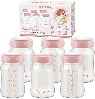 6PCS Breastmilk Storage Bottle Compatible with Spectra S1/S2/SG/9Plus /Motif Luna Flange, Wide-Neck Spectra Bottles for Pu Price In India
