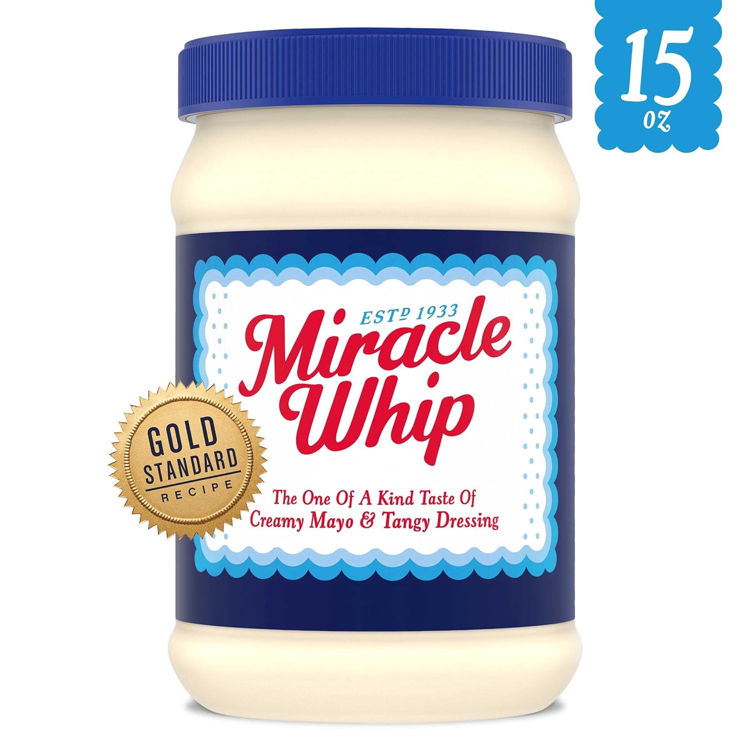 Miracle Whip Mayo-like Dressing, 12 ct Pack, 15 fl oz Jars