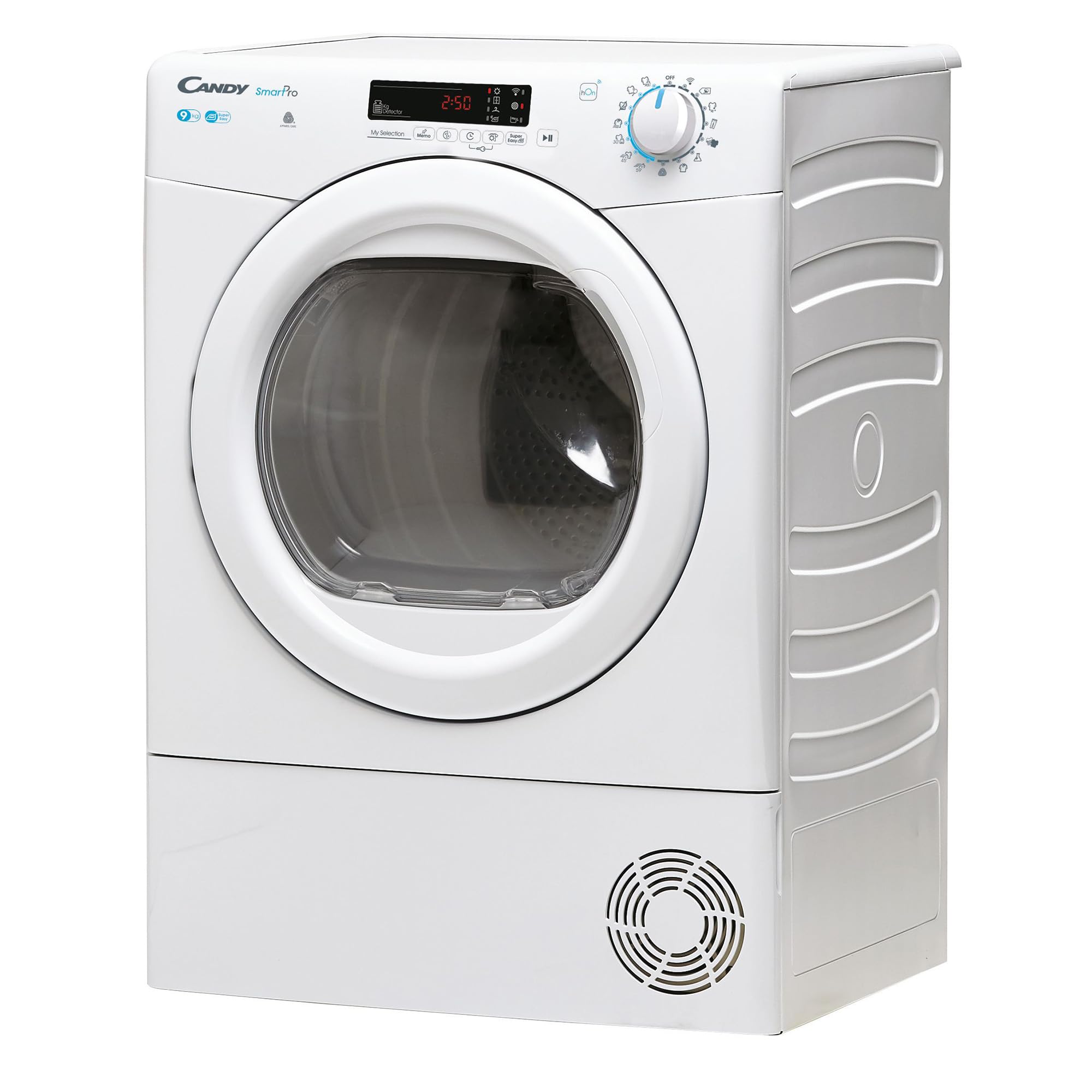CANDY CSOE C9DG-S Kondesntrockner 9 KG Fassungsvermögen, Wi-Fi + Bluetooth, Symbolblende (9 kg)