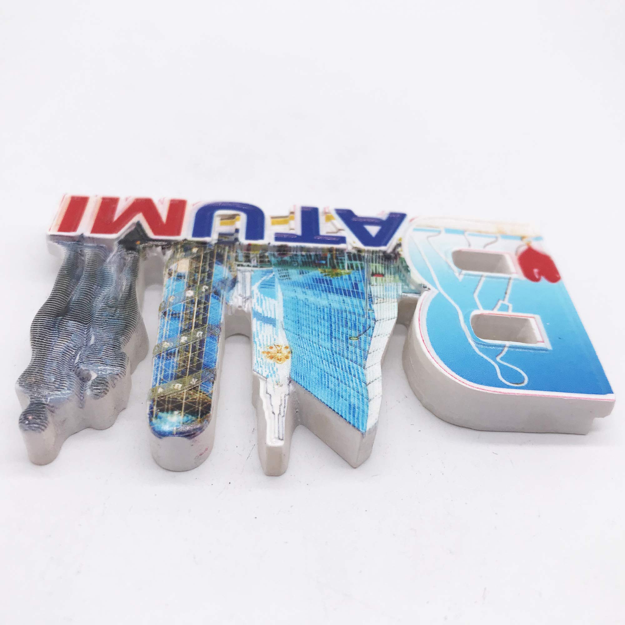 Magnete 3D per frigorifero, motivo: Batumi Georgia, souvenir turistico, regalo per casa, cucina, frigorifero, decorazione magnetica