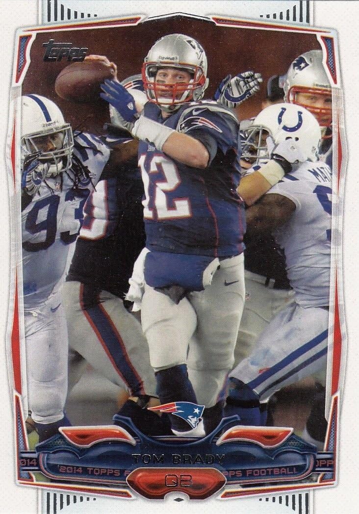 New England Patriots 2014 Topps NFL Football Complete Regular Issue 14 Card Team Set Including Tom Brady, Rob Gronkowski, Darrelle Revis, Julian Edelman, Jimmy Garoppolo Rookie Plus