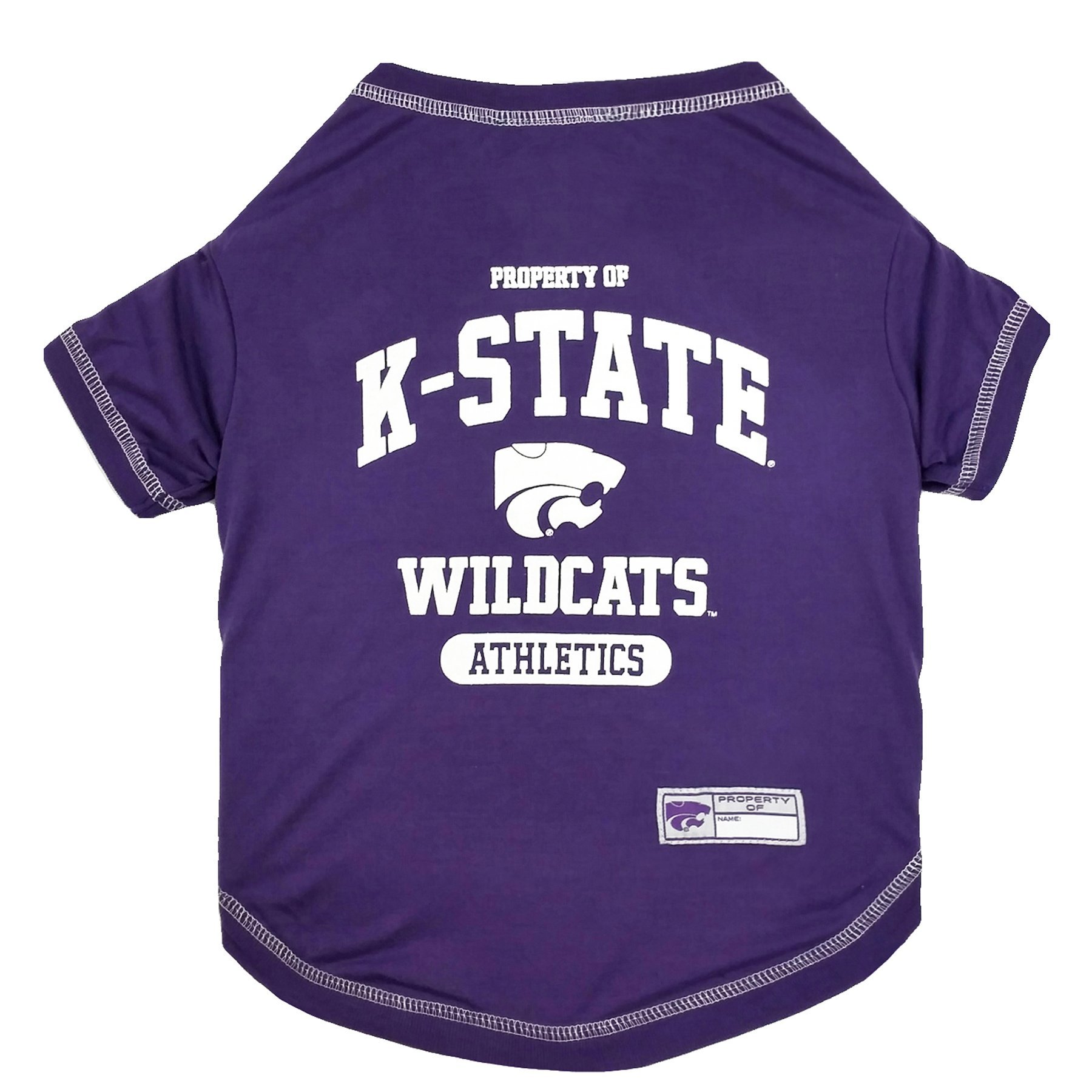 Pets First Collegiate Kansas State Wildcats Dog T-Shirt, X-Large. - Licensed Shirt for Pets Team Colored with Team Logos.- Premium Stretchable