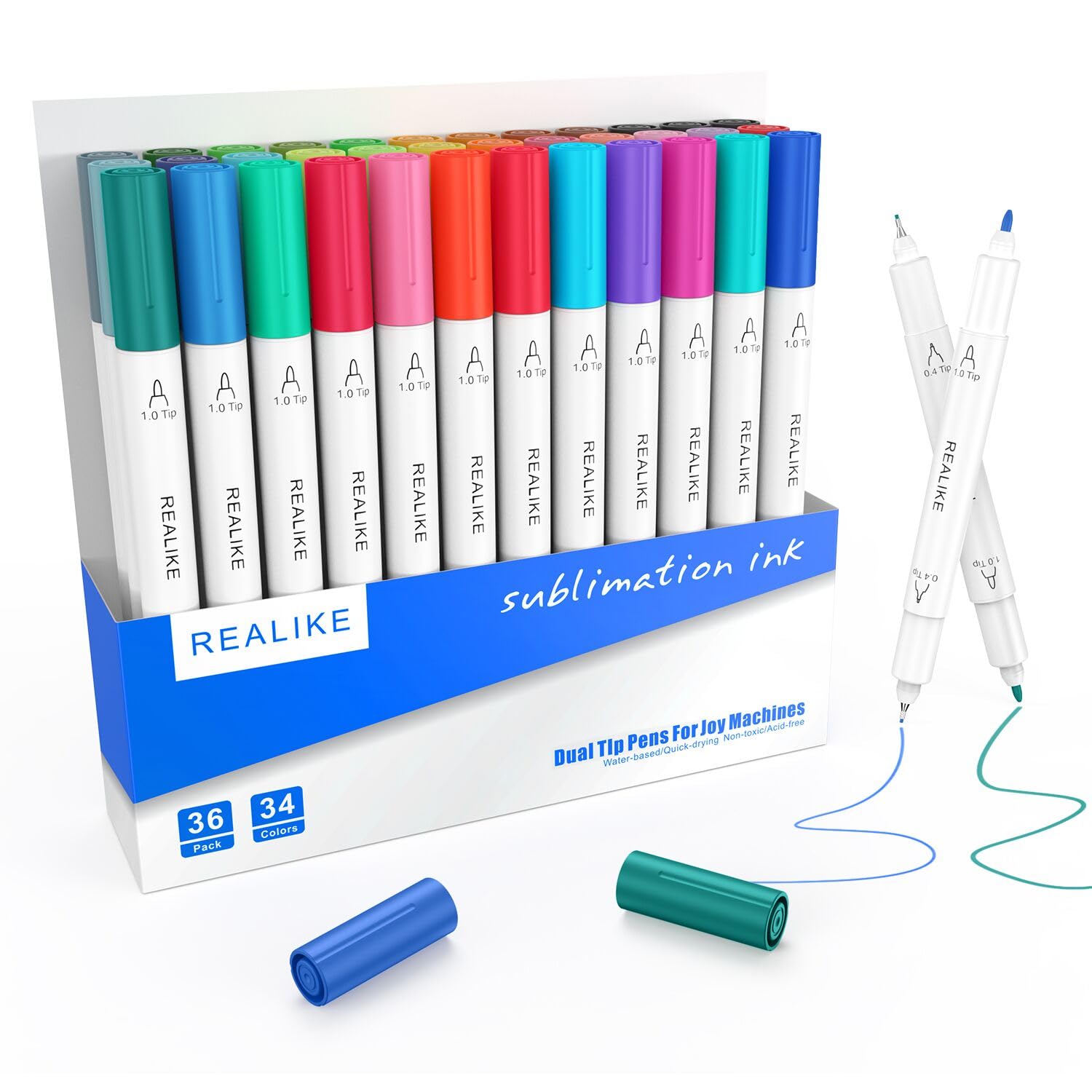 Cricut Joy Metallic Markers Permanent - Medium Point (1,0 mm), voor gebruik Joy Machine, voeg schittering toe aan je ambachten, slimme labels, tekeningen en notities, set van 3 - goud, zilver en