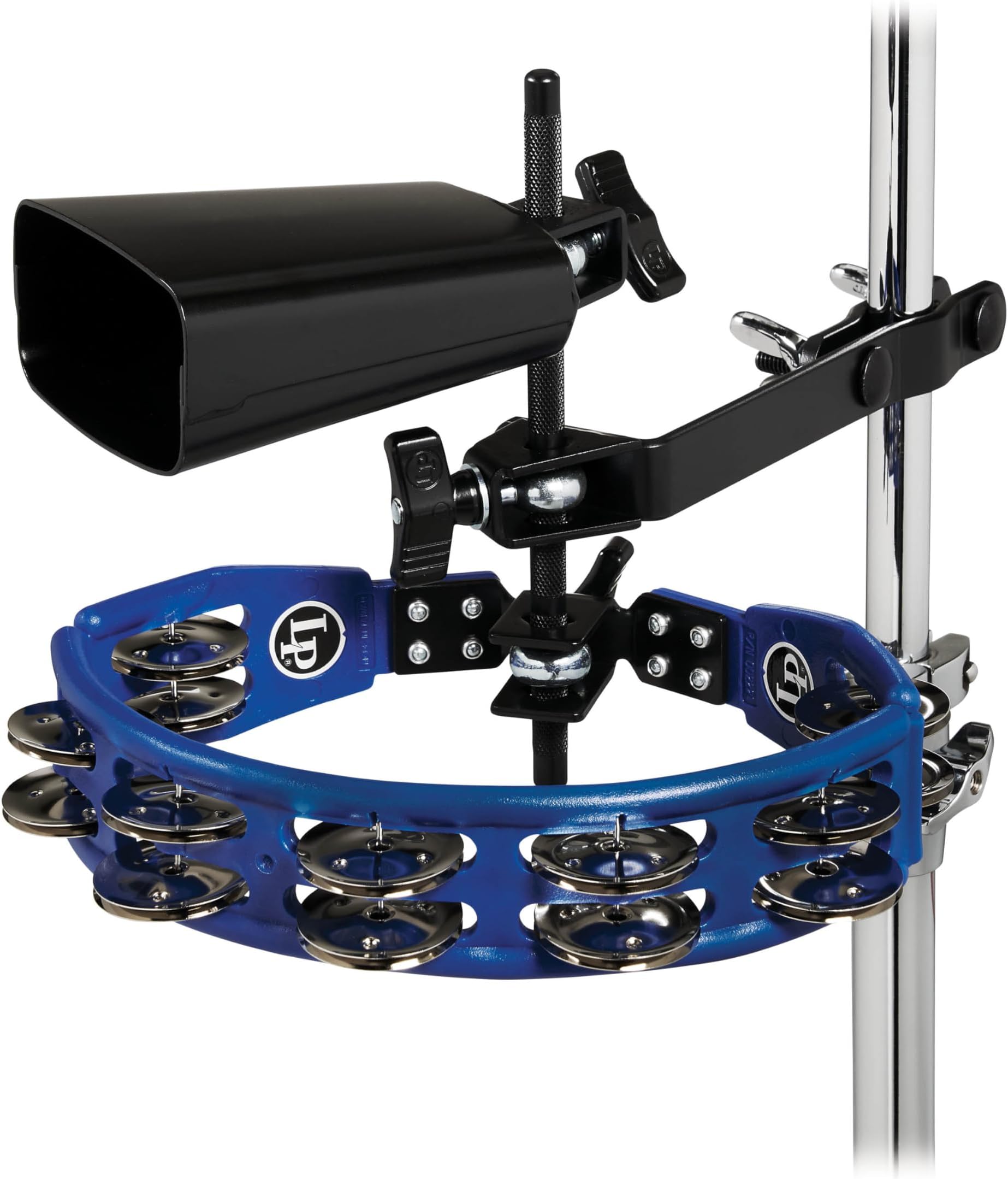 Latin Percussion LP160NY-K Tambourine and Cowbell with Mount Kit
