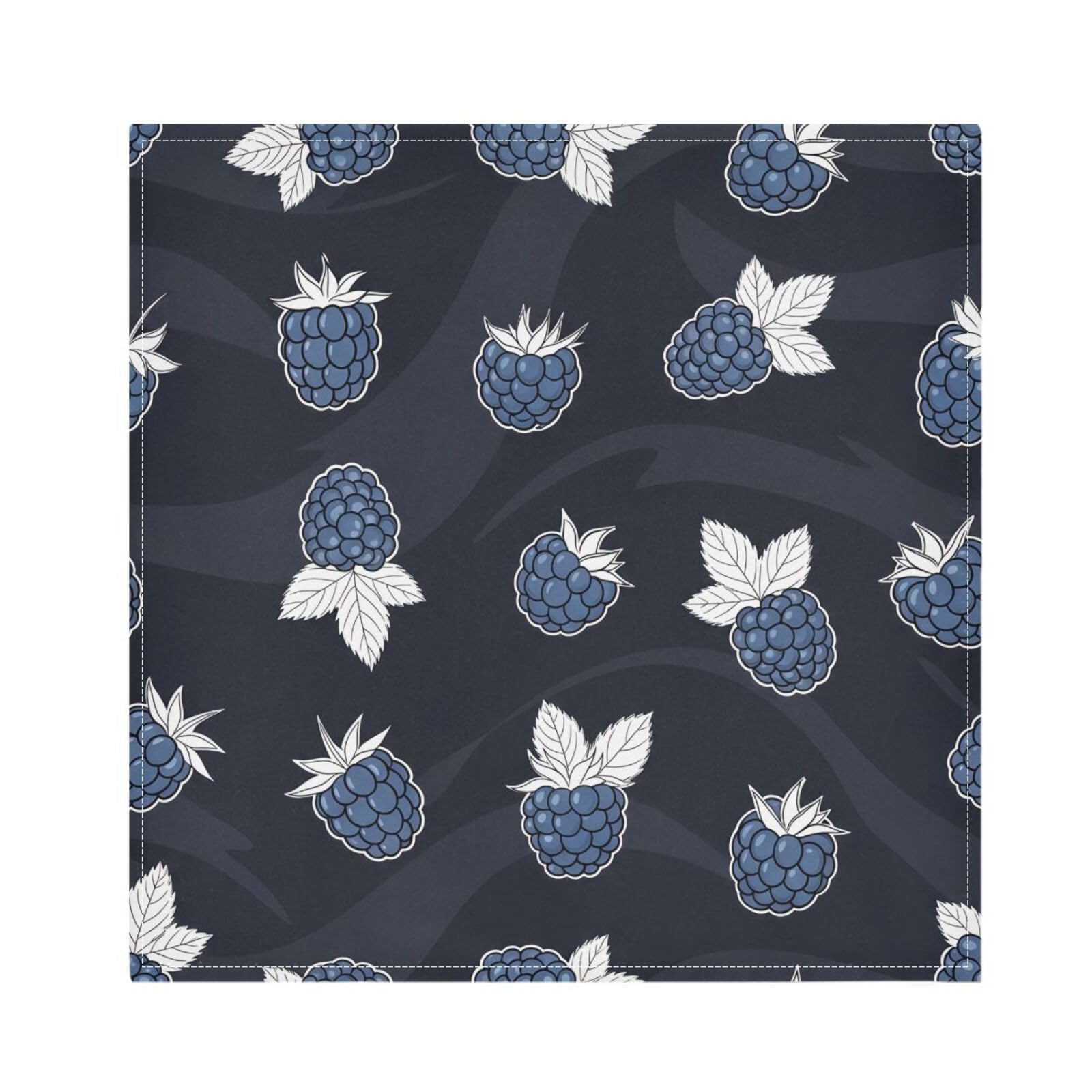 Ttgoth Strawberry Cloth Napkin Set of 4 Washable & Reusable Dinner Napkins for Dining Table, Banquets, Wedding, Party, 50x50 cm
