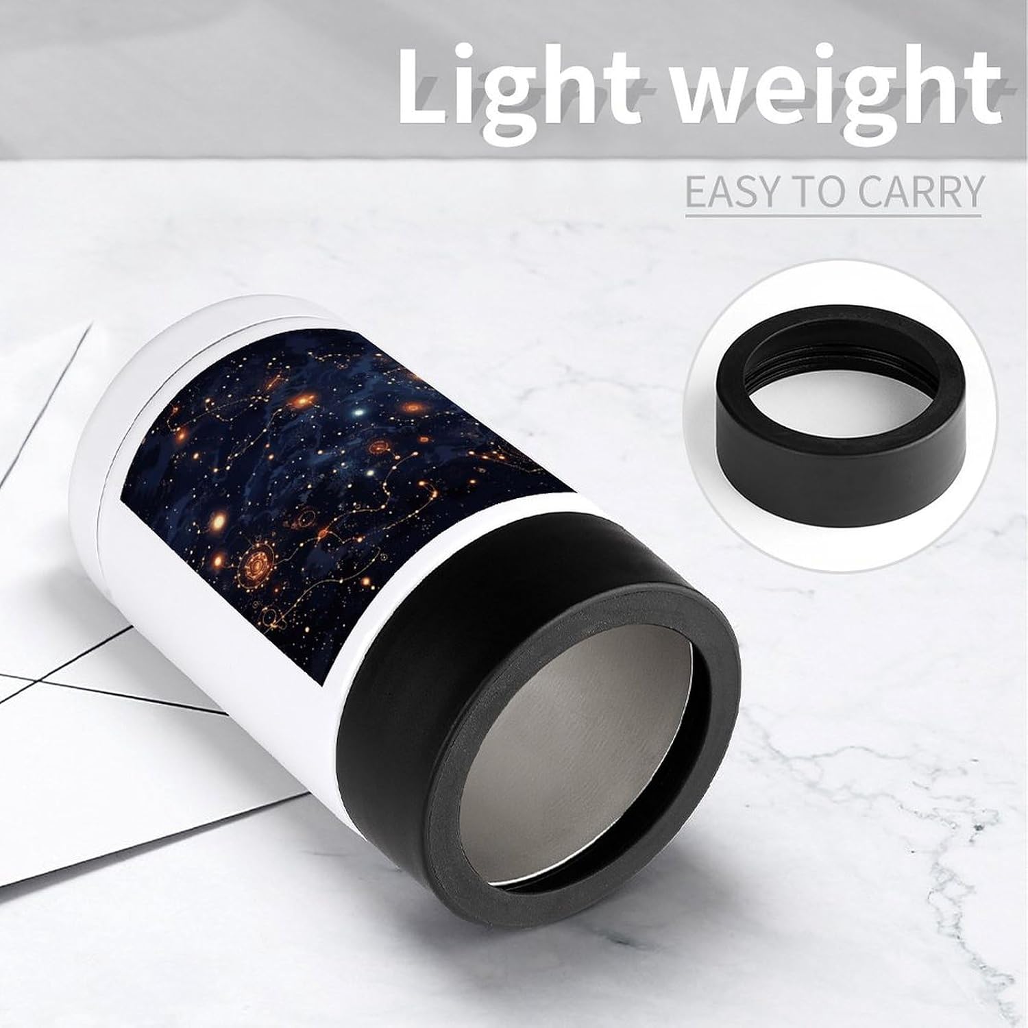Star Constellation Map Cooler Quick Cooling Drink Chiller Easy to Use Drink Cooler Cold Retention Beverage Cooler Portable Beverage Chiller Beer Wine Champagne Cooler for BBQ Camping Party