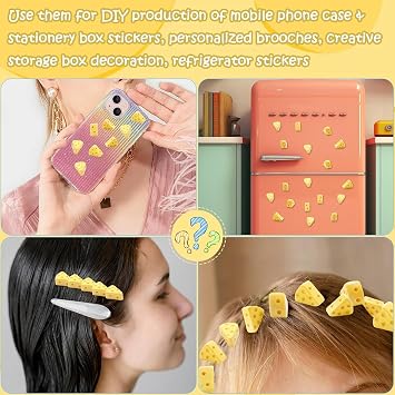 Hiawbon 30 Pcs Miniature Food Cheese Mini Fake Cheese