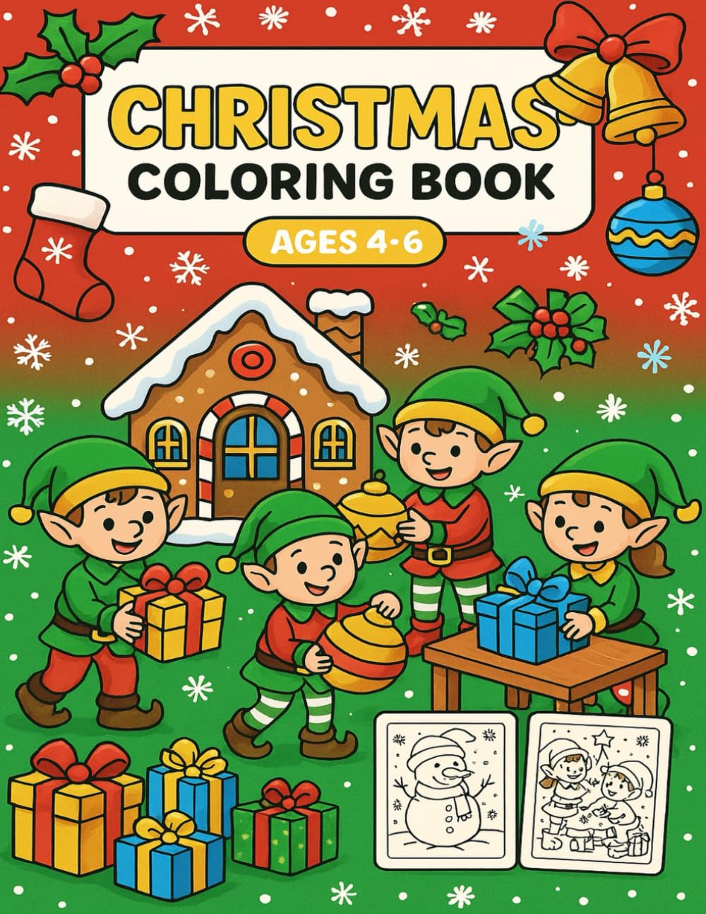 Christmas Coloring Book Volume 2: More Fun Holiday Coloring Pages for Kids Ages 4-6 (Little Learners Holiday Series)