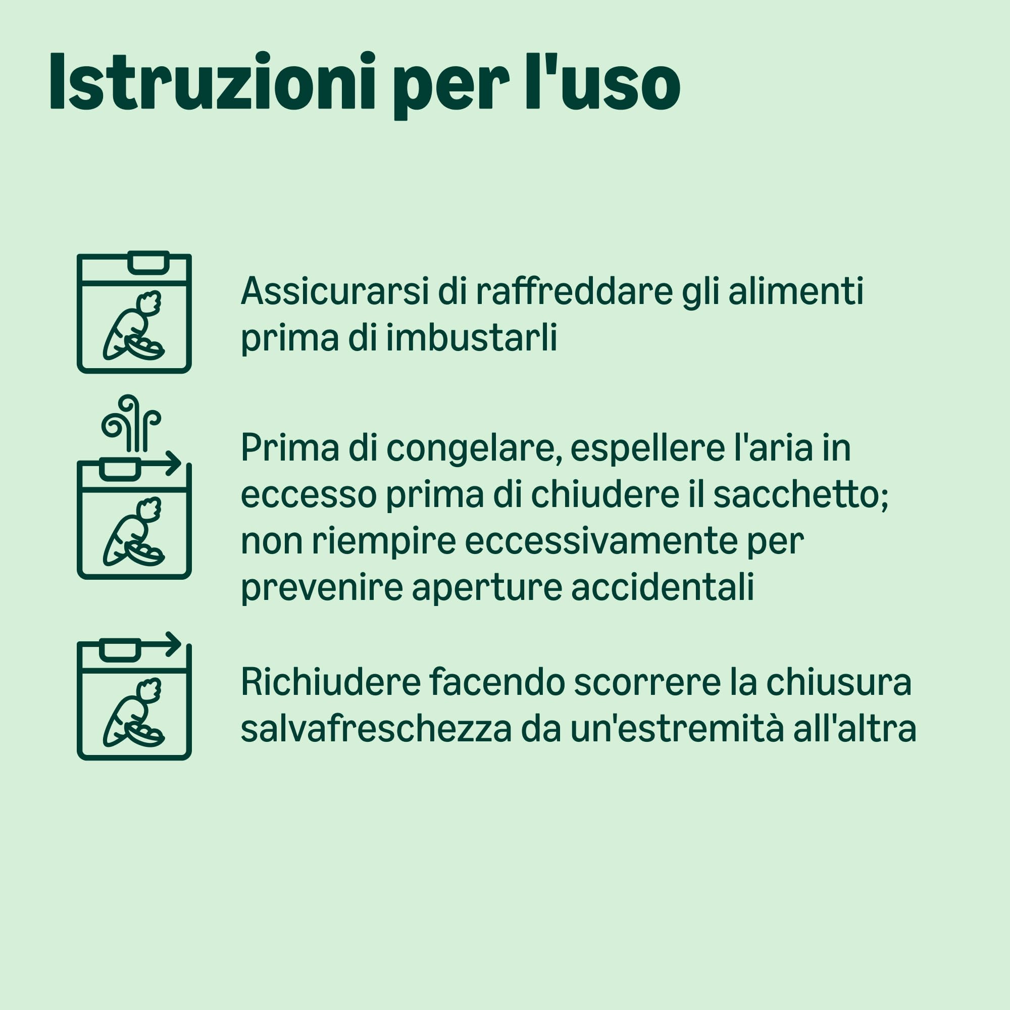 by Amazon - Sacchetti Cerniera per congelatore con chiusura a scorrimento, 3 litri, 15 pezzi