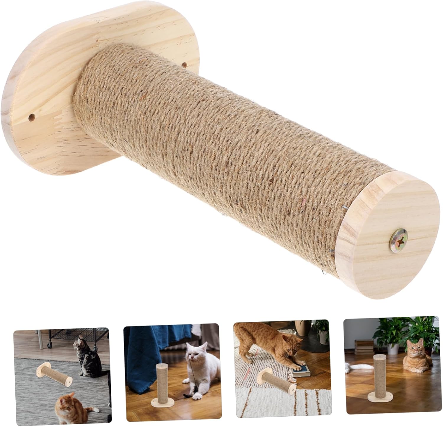POPETPOP 2pcs Cat Wall Steps Wall Mounted Cat Climbing Scratching Ladder Furniture