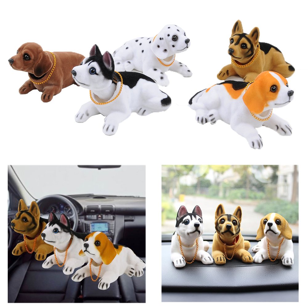 Adorno de rina para coche, muñeco de perro con cabeza agitadora, figuritas bonitas para cachorros, accorios de decoración para salpicadero de coche, Juguet Adorno de rina para coche, muñeco de perro con cabeza agitadora, figuritas bonitas para cachorros, accorios de decoración para salpicadero de coche, Juguet