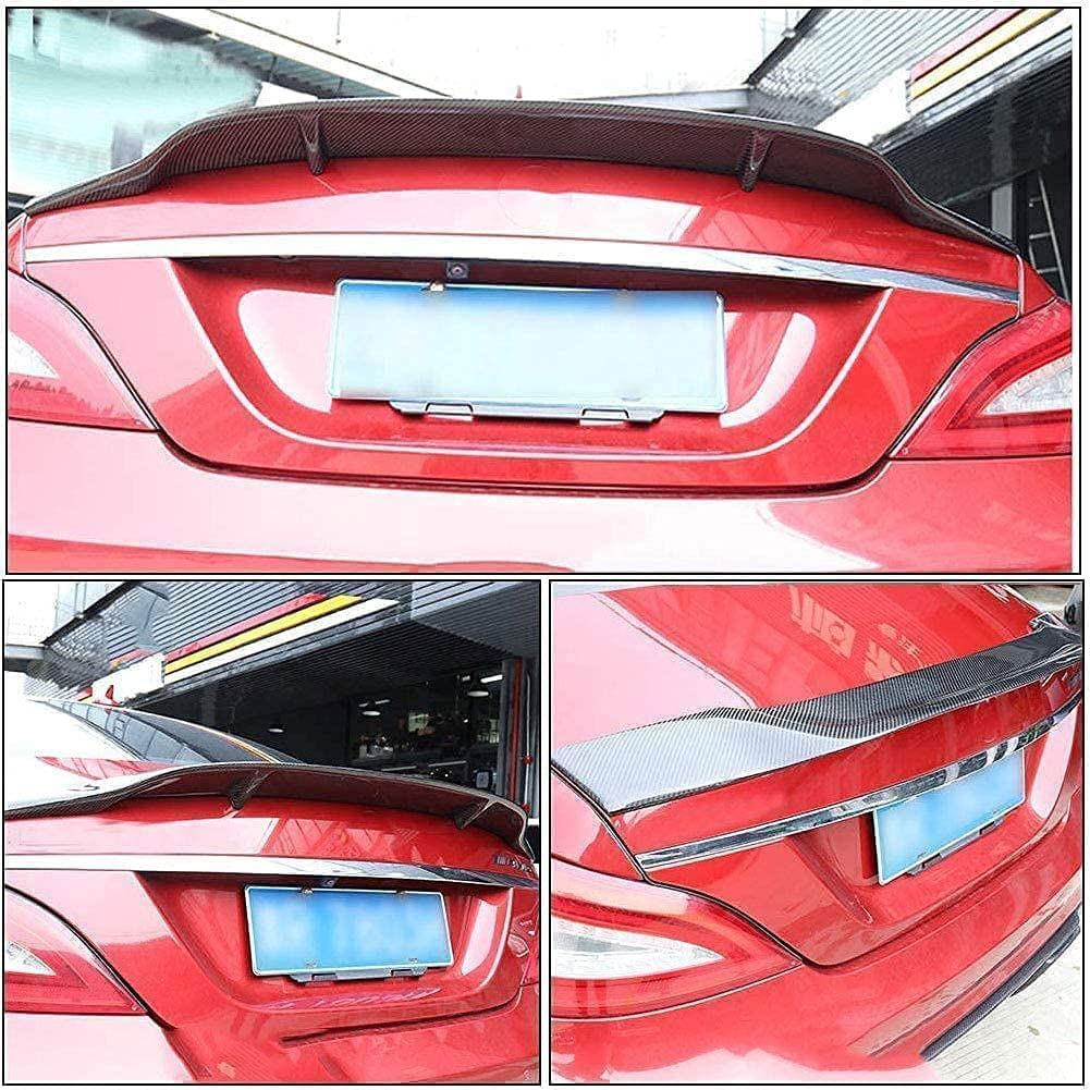 Auto Fibra Carbonio Spoiler Posteriori Per Mercedes Benz CLS Class W218 Sedan 2012-2018 CLS350 CLS400 CLS500 CLS550 CLS63 AMG, Bagagliaio Rear Spoilers Ala Lip Accessories Modifica Part