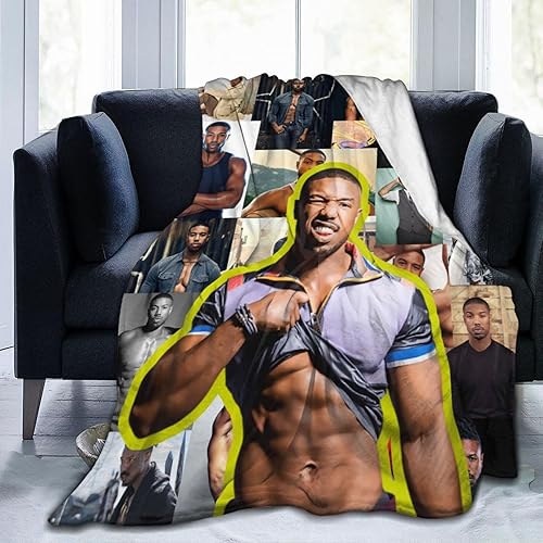 Manta de franela súper suave de Michael B. Jordan Eric Stevens, manta de playa, decoración de dormitorio, sala de estar, adecuada para niños y